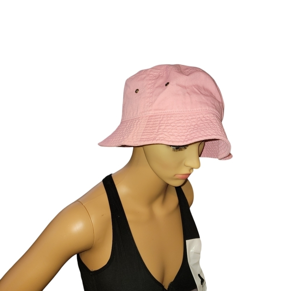 Gelante Bucket Hat Cap Fishing Cotton Sun Safari Summer Camping S/M Pink